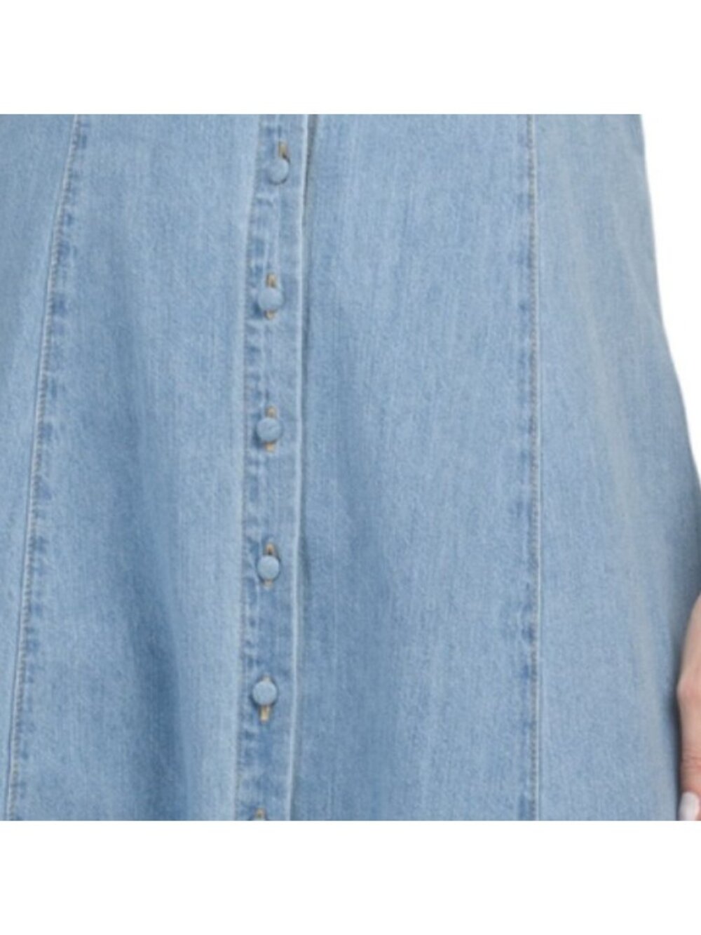 VELVET HEART V-neck Denim Maxi Dress - Picture 4 of 4